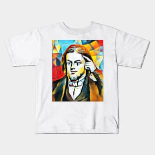 Rufus Wilmot Griswold Abstract Portrait | Rufus Wilmot Griswold Artwork 2 Kids T-Shirt